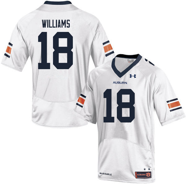 Men #18 Seth Williams Auburn Tigers College Football Jerseys Sale-White